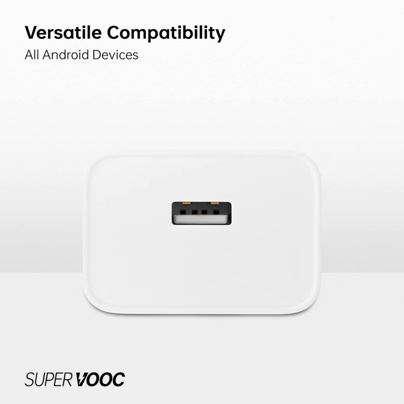 Φορτιστής Ταξιδιού Oppo SuperVooc 33W White (Original Bulk Only Adapter) 