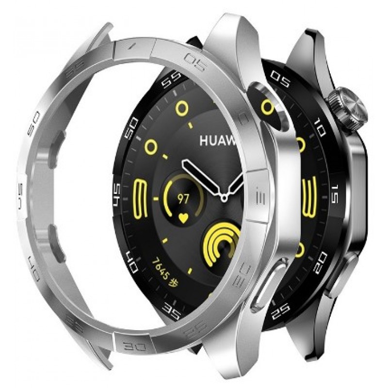 Θήκη PC Protective Watch Cover with Scale Huawei Watch GT 4 (46mm) Silver