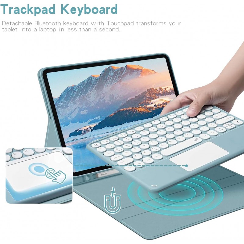 Θήκη Πληκτρολογίου/ Υποδοχή Γραφίδας & Keyboard with TouchPad Xiaomi Pad 7 11.2" Mint