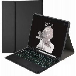 Θήκη Πληκτρολογίου & Keyboard QWERTY with TouchPad Samsung Galaxy Tab S9 FE / S10 FE 11" SM-X520/X526 Black Θήκη Πληκτρολογίου & Keyboard QWERTY with TouchPad Samsung Galaxy Tab S9 FE / S10 FE 11" SM-X520/X526 Black