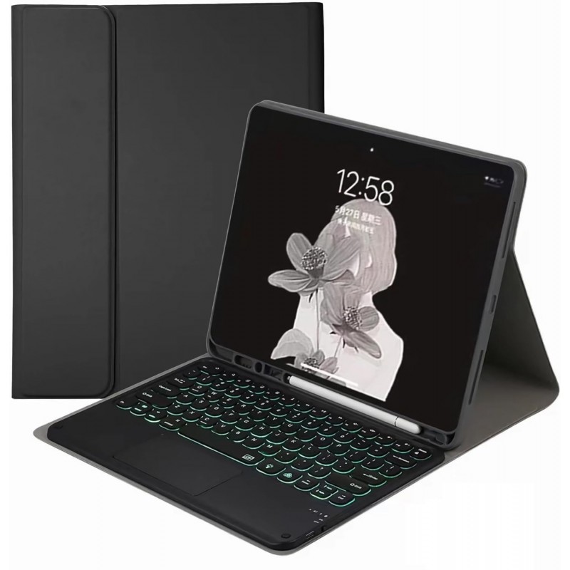 Θήκη Πληκτρολογίου & Keyboard QWERTY with TouchPad Samsung Galaxy Tab S9 FE / S10 FE 11" SM-X520/X526 Black Θήκη Πληκτρολογίου & Keyboard QWERTY with TouchPad Samsung Galaxy Tab S9 FE / S10 FE 11" SM-X520/X526 Black