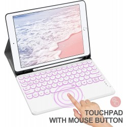 Θήκη Πληκτρολογίου/ Υποδοχή Γραφίδας & Keyboard QWERTY with TouchPad  Samsung Galaxy Tab S7/S8/S9/S9 FE 11" SM-X710/X716B Black 