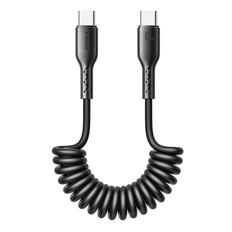 Καλώδιο Data Joyroom Fast Charging Cable Coiled Type-C to Type-C 60W 1.5m Black