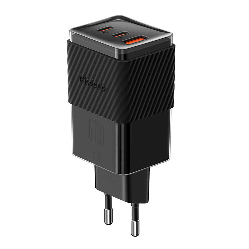 Φορτιστής Ταξιδιού Mcdodo 2xUSB-C & USB-A 65W Black 