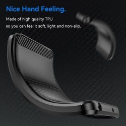 Θήκη TPU Carbon Fiber Brushed Nokia C32 Black Θήκη TPU Carbon Fiber Brushed Nokia C32 Black