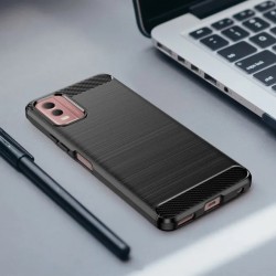 Θήκη TPU Carbon Fiber Brushed Nokia C32 Black Θήκη TPU Carbon Fiber Brushed Nokia C32 Black