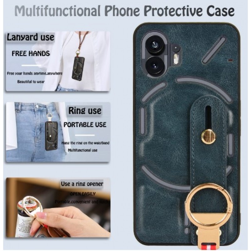 Θήκη PC+PU Leather Wristband Xiaomi Redmi Note 13 5G Blue Θήκη PC+PU Leather Wristband Xiaomi Redmi Note 13 5G Blue