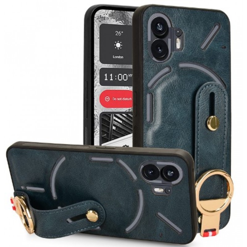 Θήκη PC+PU Leather Wristband Xiaomi Redmi Note 13 5G Blue Θήκη PC+PU Leather Wristband Xiaomi Redmi Note 13 5G Blue