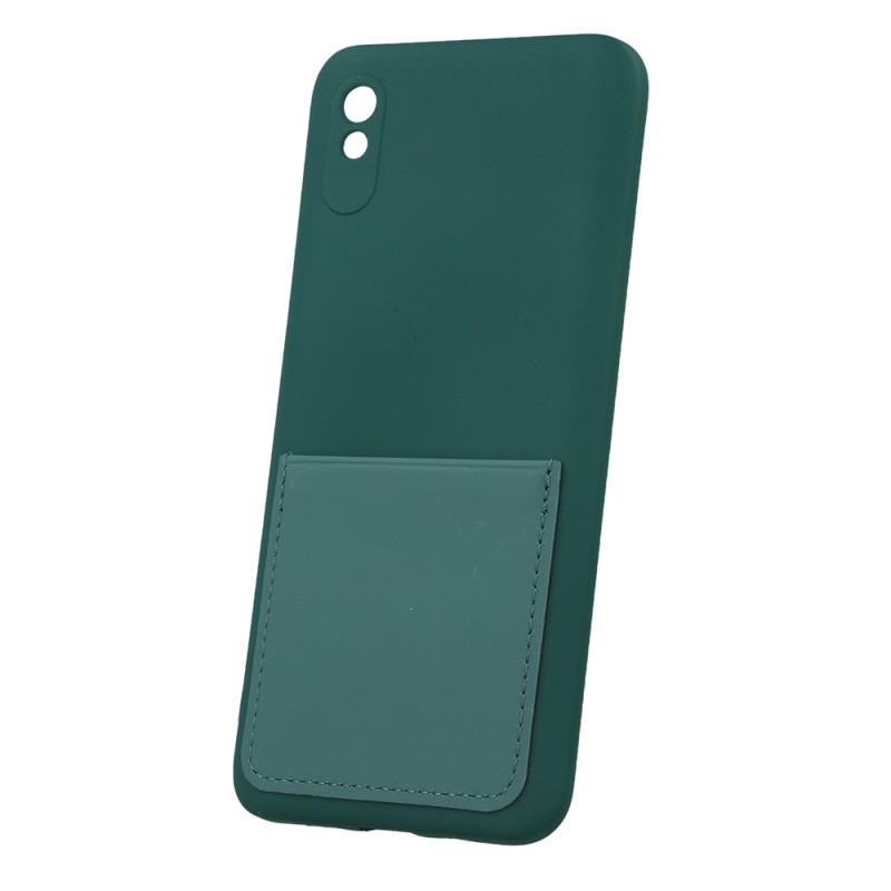 Θήκη Card Cover Case Xiaomi Redmi 9A/9AT/9i Green