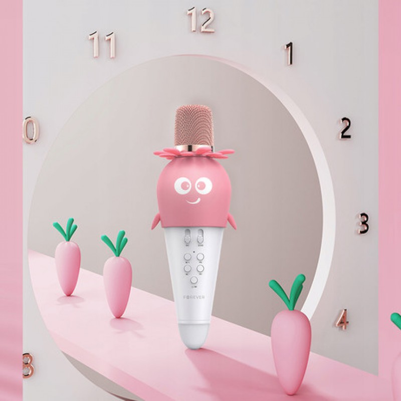 FOREVER Bluetooth Μικρόφωνο με ηχείο AMS-200 Pink