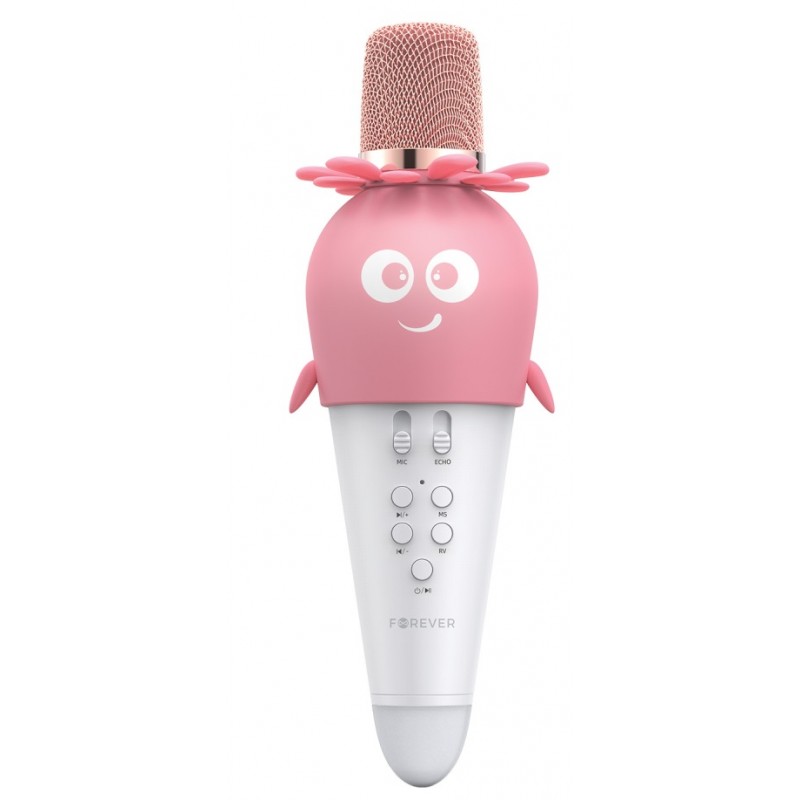 FOREVER Bluetooth Μικρόφωνο με ηχείο AMS-200 Pink