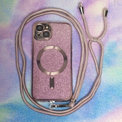 Λουράκι Λαιμού στήριξης Θήκης Smartphone Universal Neck Strap Rose Gold