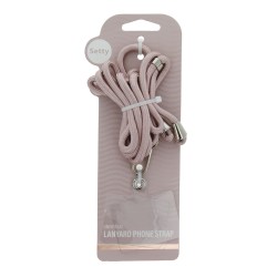 Λουράκι Λαιμού στήριξης Θήκης Smartphone Universal Neck Strap Rose Gold