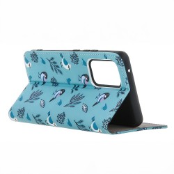Θήκη Book Smart Trendy Winter Birds Motorola Moto E13 Blue