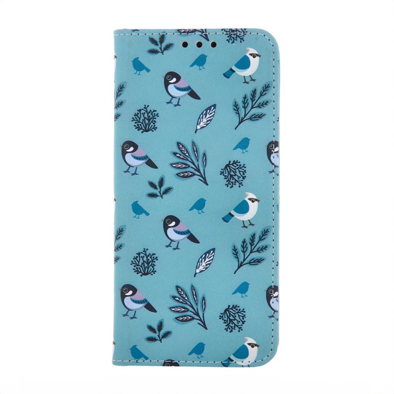 Θήκη Book Smart Trendy Winter Birds Motorola Moto E13 Blue
