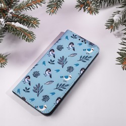 Θήκη Book Smart Trendy Winter Birds Motorola Moto E13 Blue