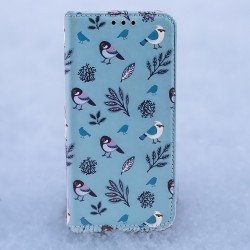 Θήκη Book Smart Trendy Winter Birds Motorola Moto E13 Blue
