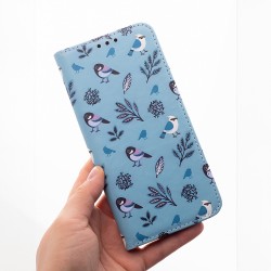 Θήκη Book Smart Trendy Winter Birds Motorola Moto E13 Blue