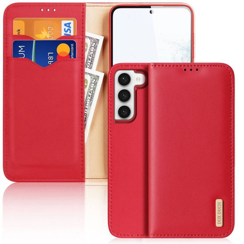 Θήκη DuxDucis Leather Samsung Galaxy S24 Ultra 5G S928 Red Θήκη DuxDucis Leather Samsung Galaxy S24 Ultra 5G S928 Red