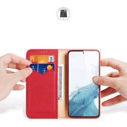 Θήκη DuxDucis Leather Samsung Galaxy S24 Ultra 5G S928 Red Θήκη DuxDucis Leather Samsung Galaxy S24 Ultra 5G S928 Red