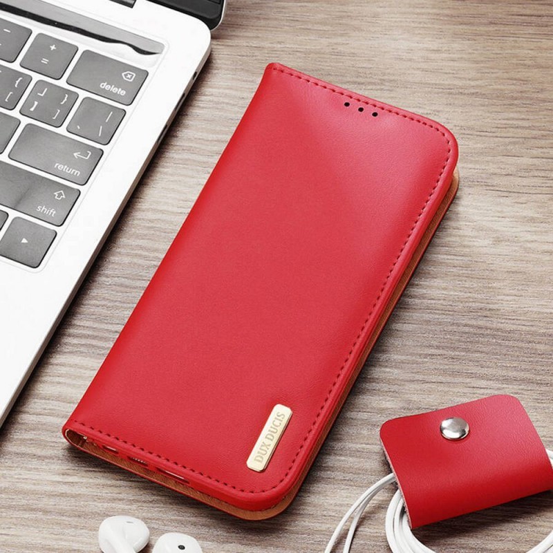Θήκη DuxDucis Leather Samsung Galaxy S24 Ultra 5G S928 Red Θήκη DuxDucis Leather Samsung Galaxy S24 Ultra 5G S928 Red