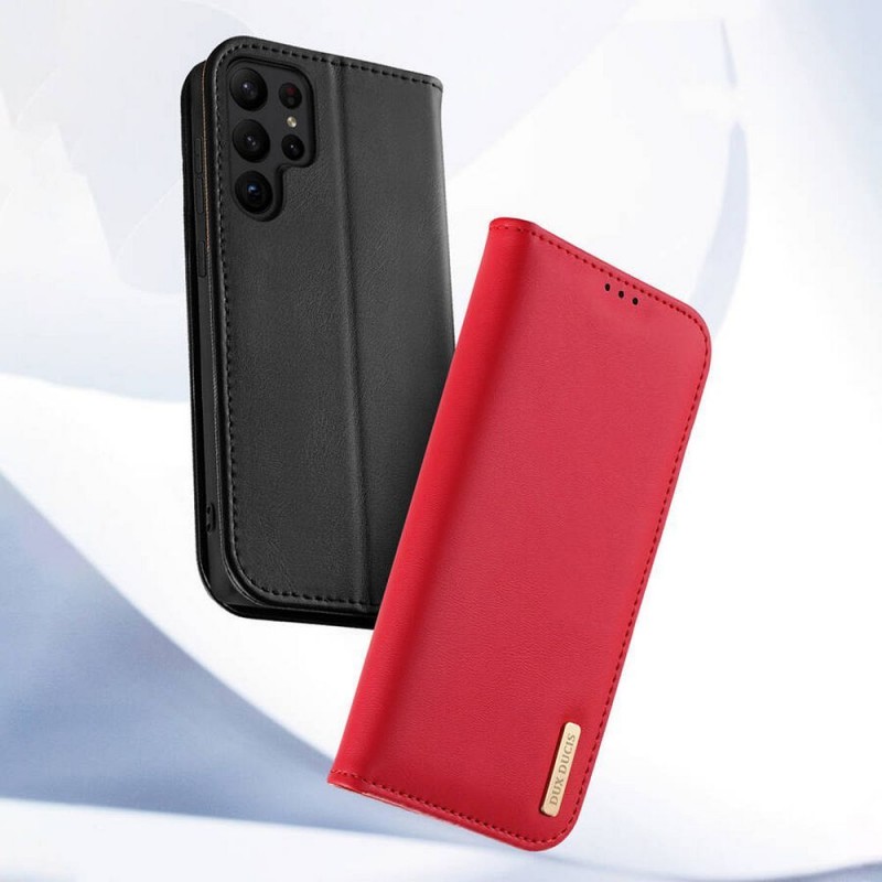 Θήκη DuxDucis Leather Samsung Galaxy S24 Ultra 5G S928 Red Θήκη DuxDucis Leather Samsung Galaxy S24 Ultra 5G S928 Red