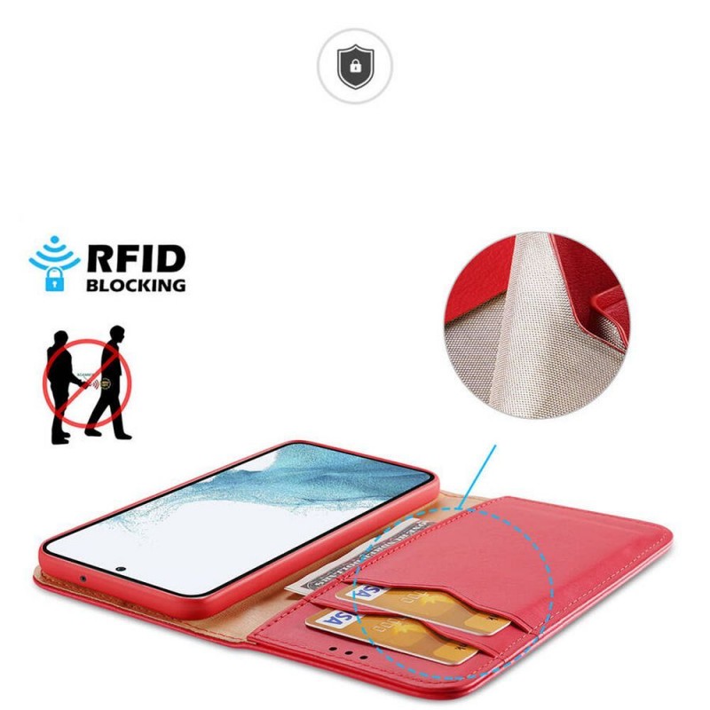 Θήκη DuxDucis Leather Samsung Galaxy S24 Ultra 5G S928 Red Θήκη DuxDucis Leather Samsung Galaxy S24 Ultra 5G S928 Red