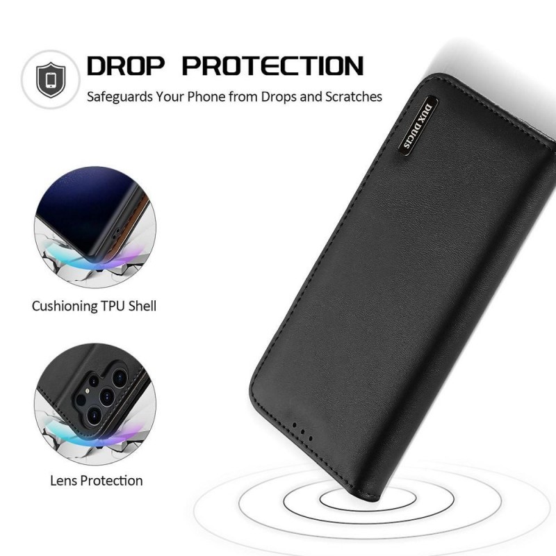 Θήκη DuxDucis Leather Galaxy S24 Ultra 5G S928 Black