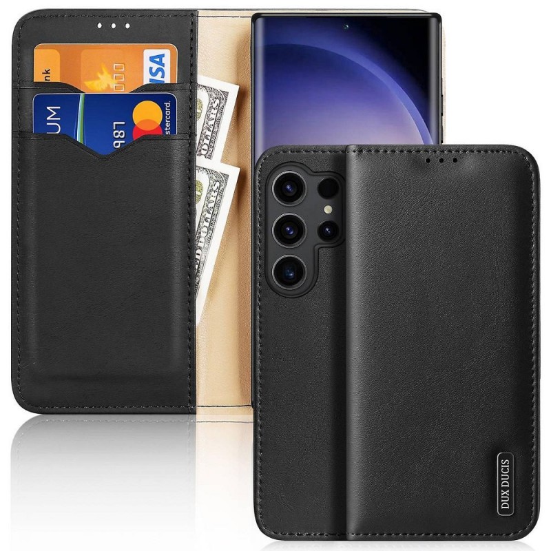 Θήκη DuxDucis Leather Galaxy S24 Ultra 5G S928 Black