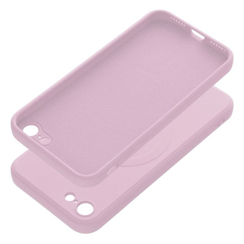 Θήκη Silicone MagSafe Apple iPhone 7/8/SE (2020-2022) Pastel Pink