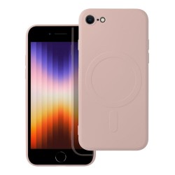Θήκη Silicone MagSafe Apple iPhone 7/8/SE (2020-2022) Pastel Pink