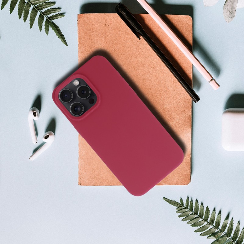 Θήκη Silicone Lite Case Motorola Moto E22 Burgundy