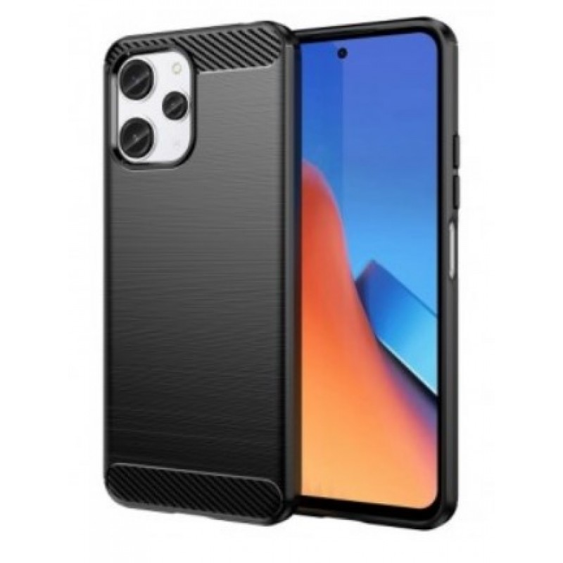 Θήκη TPU Carbon Fiber Brushed Xiaomi Poco X7 Pro Black