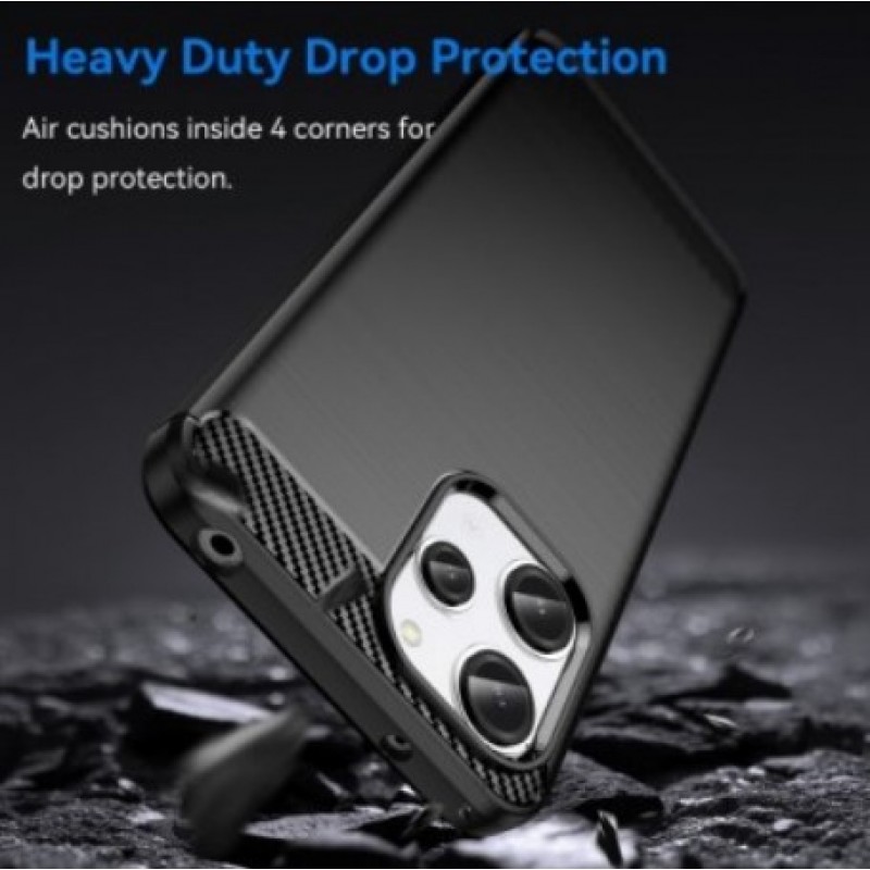 Θήκη TPU Carbon Fiber Brushed Xiaomi Poco X7 Pro Black