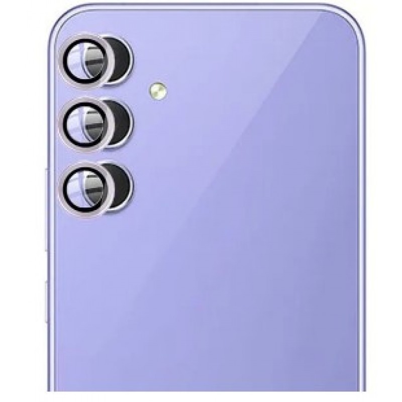 Προστατευτικό Κάμερας  Eagle Eye Camera Lens with Metal Ring  and Positioning Plate Samsung Galaxy A14 4G/5G A34 5G SM-A14 SM-A34 Purple
