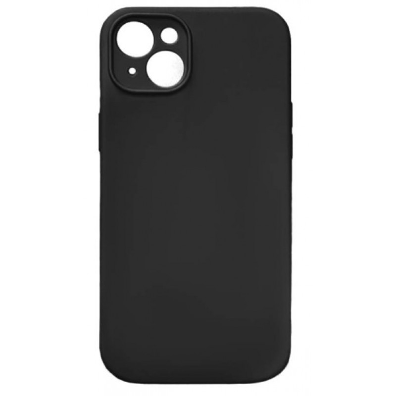 Θήκη Matt Silicone Apple iPhone 14 (6.1") Black