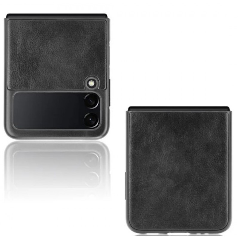 Θήκη Samsung PU Leather Back Cover Samsung Galaxy Z Flip3 5G SM-F711B Black