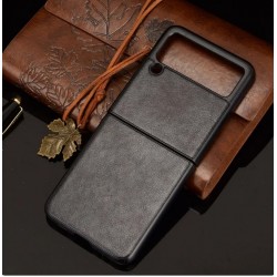 Θήκη Samsung PU Leather Back Cover Samsung Galaxy Z Flip3 5G SM-F711B Black