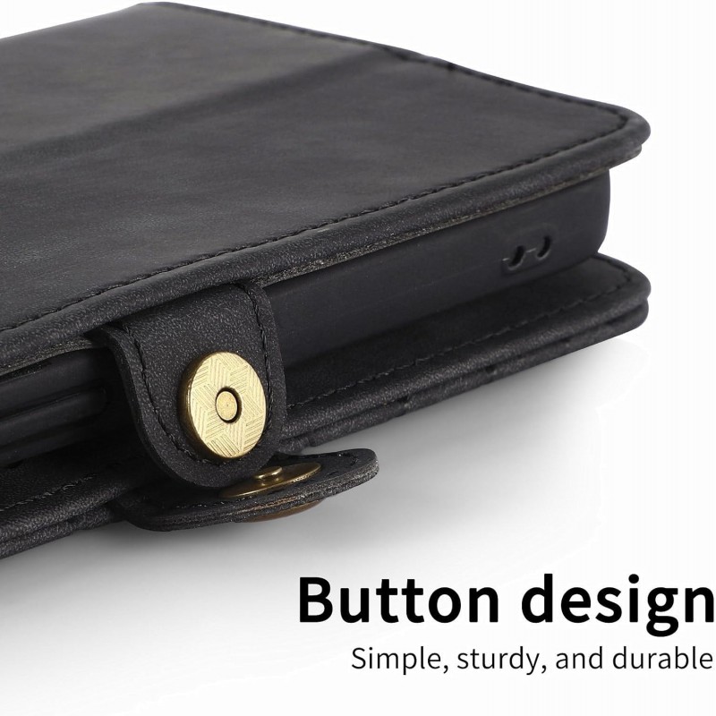 Θήκη Book Leather Geometric Pattern iPhone 15 Plus (6.7") Black
