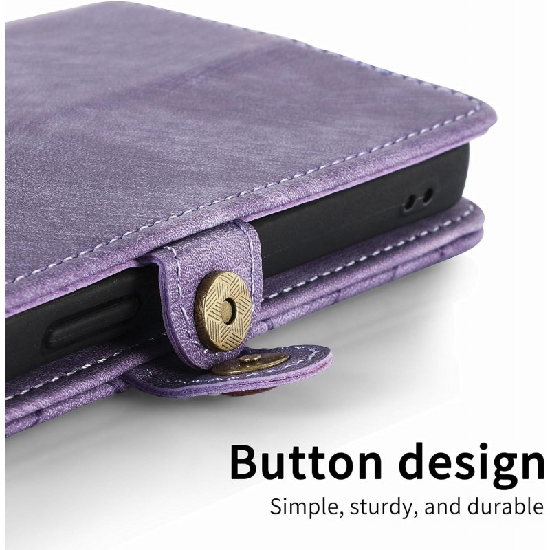 Θήκη Book Leather Geometric Pattern iPhone 15 (6.1") Purple