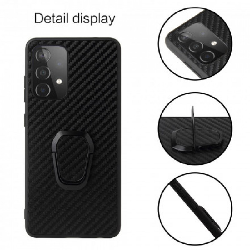 Θήκη Carbon Fiber with Finger Grip Samsung Galaxy S24 Ultra 5G S928 Black