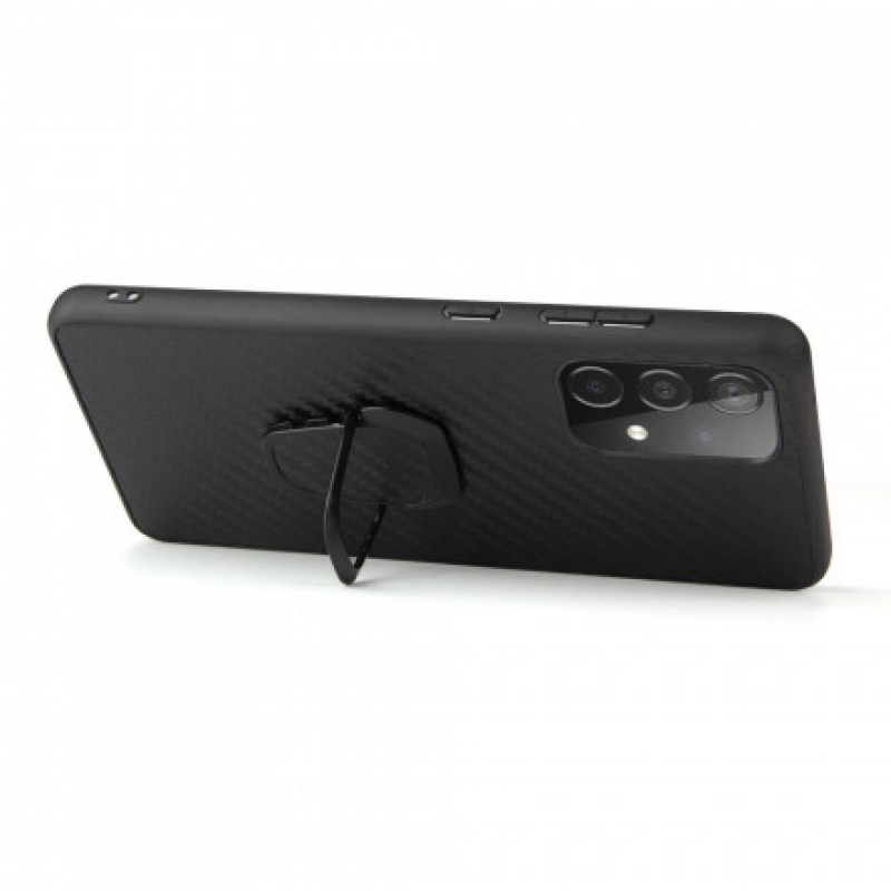 Θήκη Carbon Fiber with Finger Grip Samsung Galaxy S24 Ultra 5G S928 Black