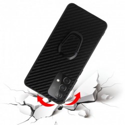 Θήκη Carbon Fiber with Finger Grip Samsung Galaxy S24 Ultra 5G S928 Black