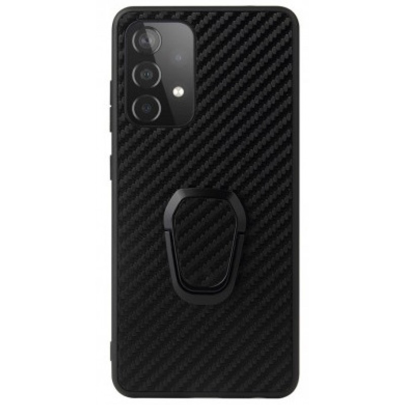Θήκη Carbon Fiber with Finger Grip Samsung Galaxy S24 Ultra 5G S928 Black