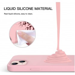 Θήκη Real Smooth Silicone Apple iPhone 13 Pro (6.1") Pink