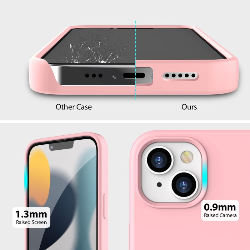 Θήκη Real Smooth Silicone Apple iPhone 13 Pro (6.1") Pink
