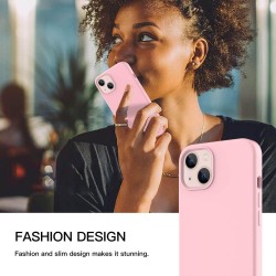 Θήκη Real Smooth Silicone Apple iPhone 13 Pro (6.1") Pink