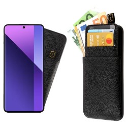 Θήκη Idol 1991 Anti-Rfid Leather Smart Wallet Xiaomi Redmi Note 13 Pro+ Plus 5G Black