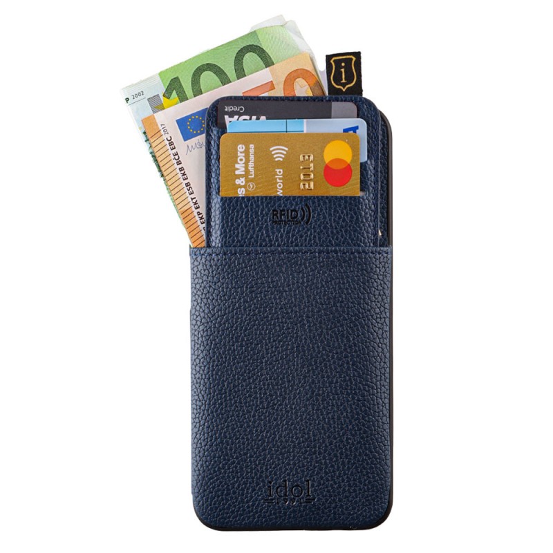 Θήκη Idol 1991 Anti-Rfid Leather Smart Wallet Xiaomi Redmi Note 13 Pro+ Plus 5G Blue