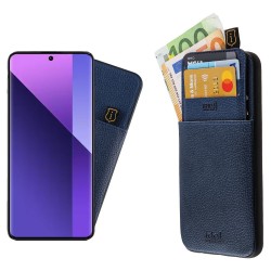 Θήκη Idol 1991 Anti-Rfid Leather Smart Wallet Xiaomi Redmi Note 13 Pro+ Plus 5G Blue